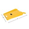 Stalwart Portable Curb Ramp with 1000lb Capacity - For Furniture Dollies, Hand Trucks, by Yellow 75-CAR1030